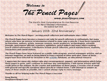 Tablet Screenshot of pencilpages.com